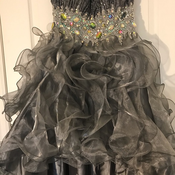 Short Front Long Back Party/Poem Dress - Picture 4 of 16